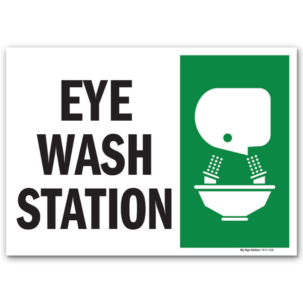 EYE WASH STATION SIGN - My Sign Station