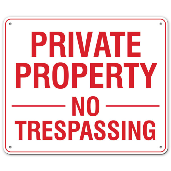 24 HOUR VIDEO SURVEILLANCE NO TRESPASSING SIGN - My Sign Station