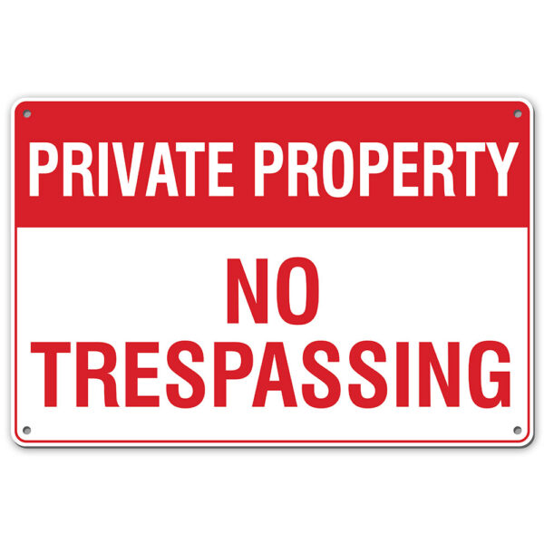 24 HOUR VIDEO SURVEILLANCE NO TRESPASSING SIGN - My Sign Station